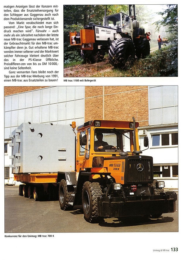 Unimog & MB-trac Chronik