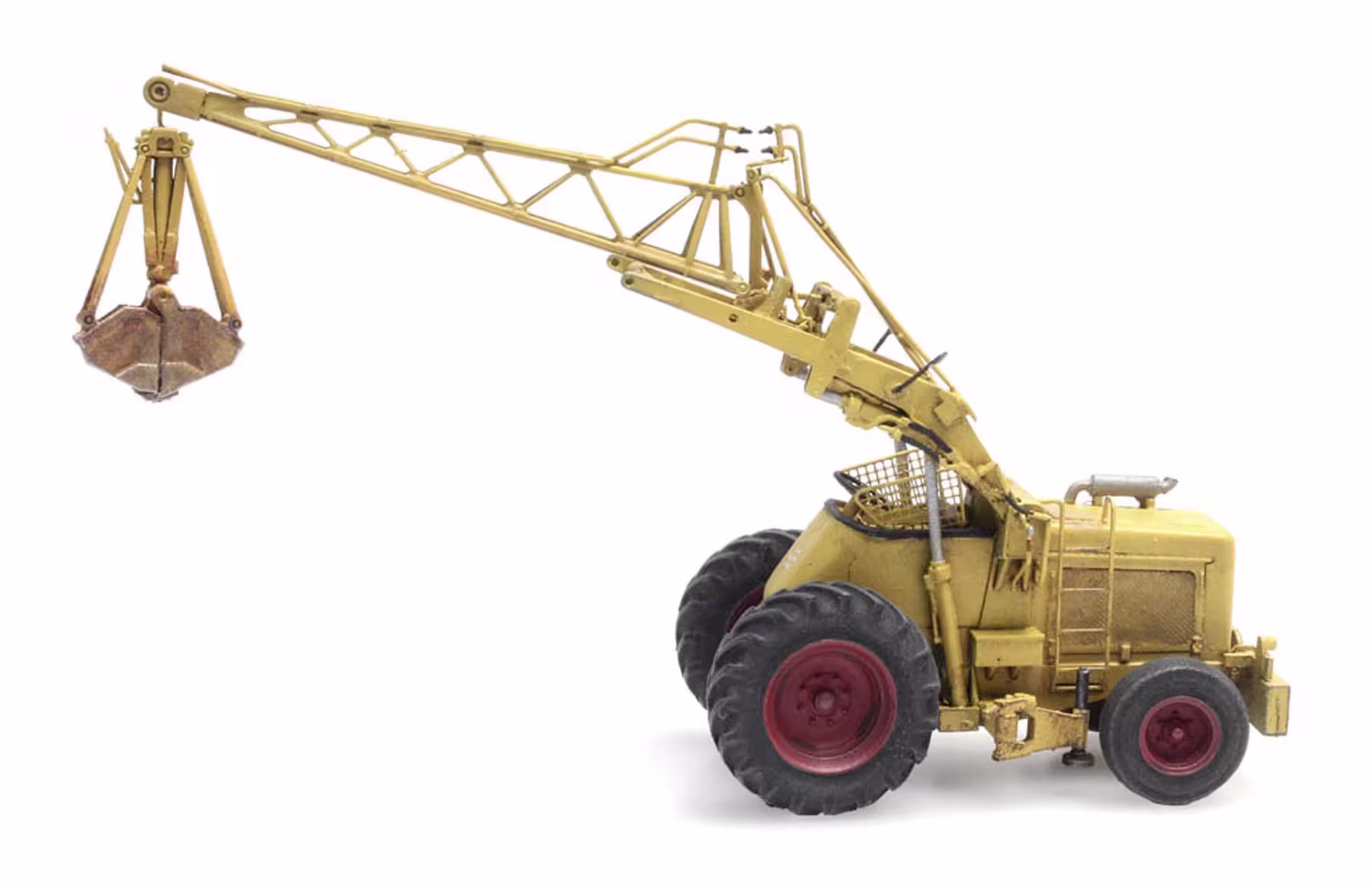 Bischoff Polytrac mit Greifer Bausatz Modell von Artitec 1:87 eilbote-onlineshop - Agrarfox