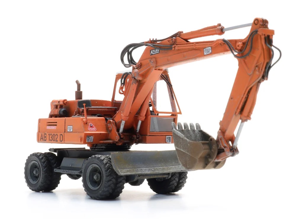Atlas 1302 Bagger orange Modell von  1:87