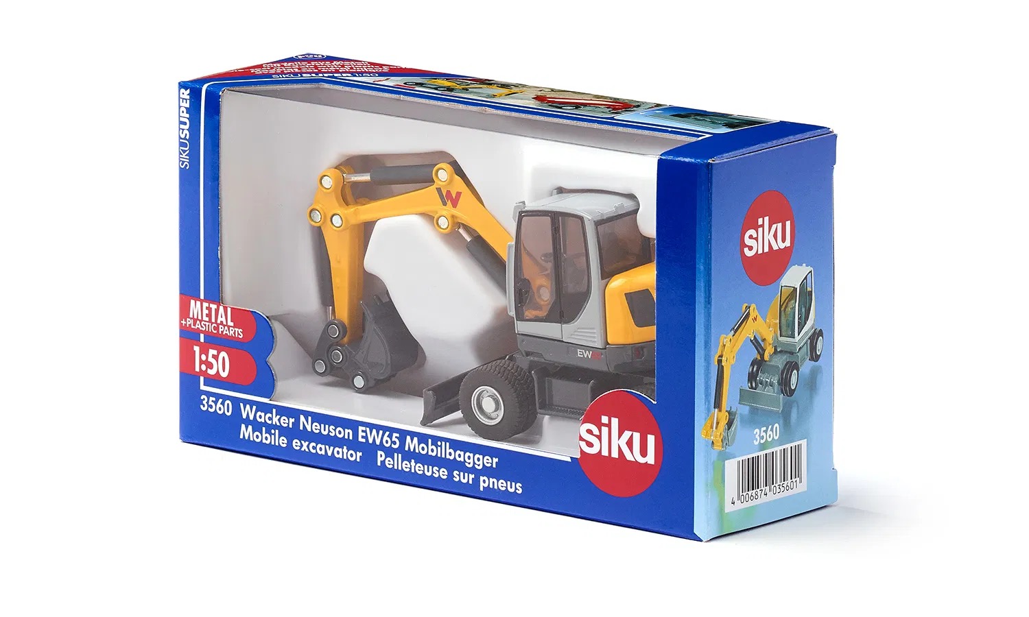 Wacker Neuson EW65 Mobilbagger Modell von Siku 1:50