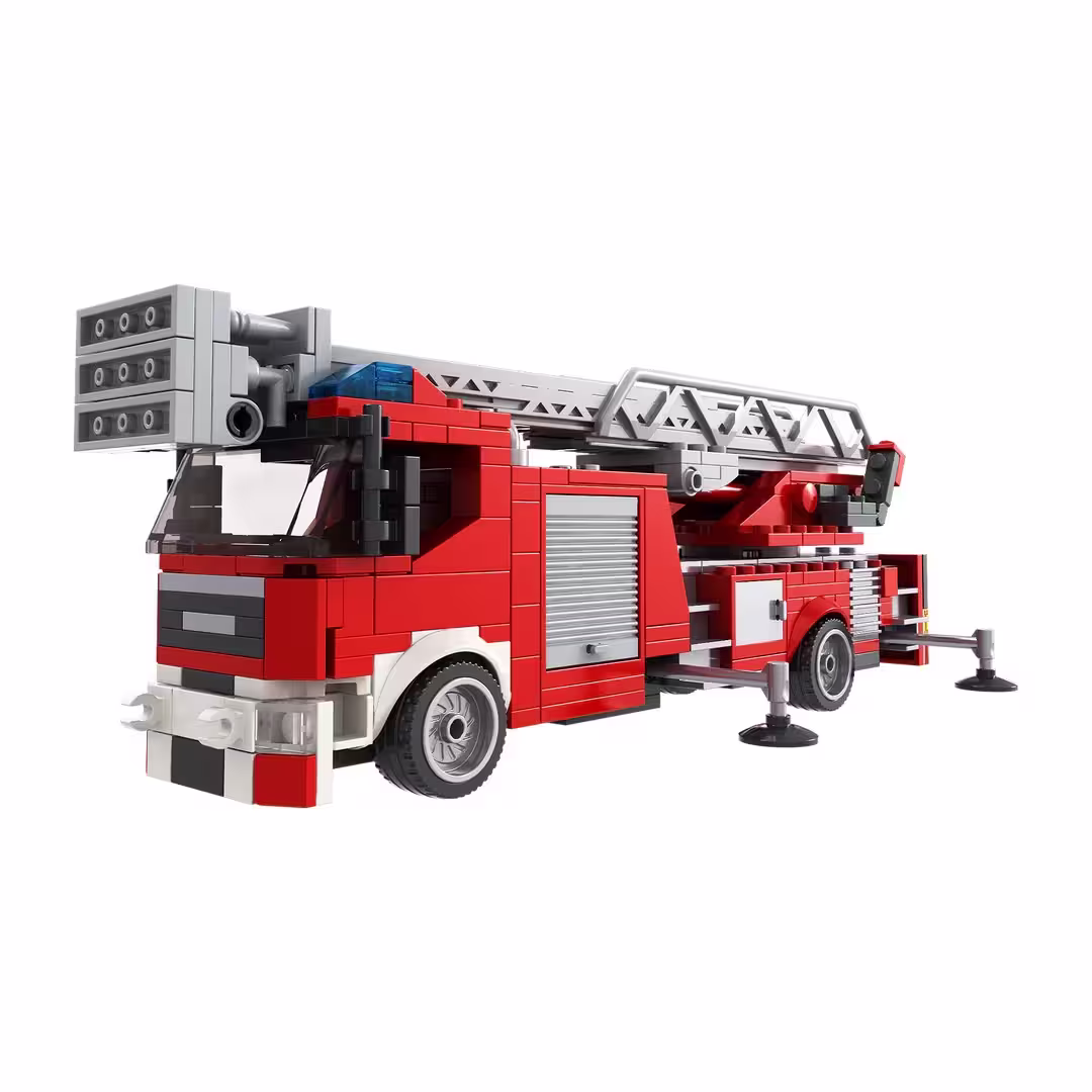 Feuerwehr mit Drehleiter Brixies Plus Klemmbausteine eilbote-onlineshop - Agrarfox