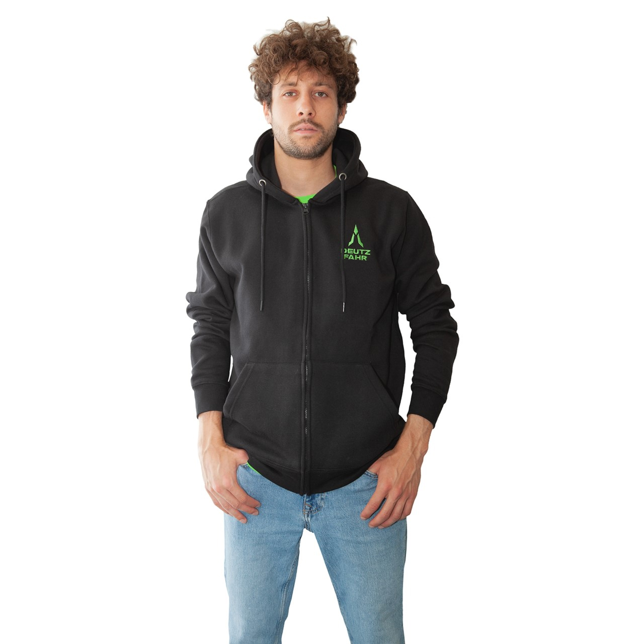 Deutz-Fahr Sweatjacke schwarz