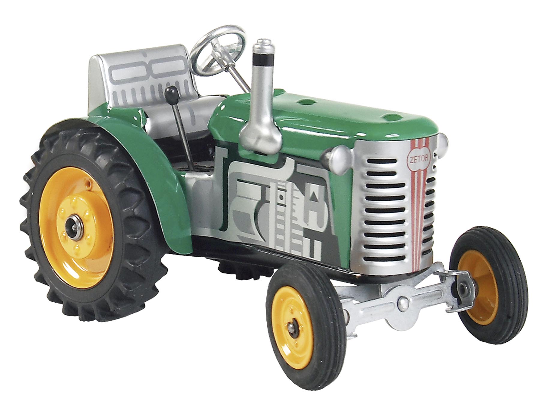 Zetor Traktor grün - Metall Felgen Modell von Kovap