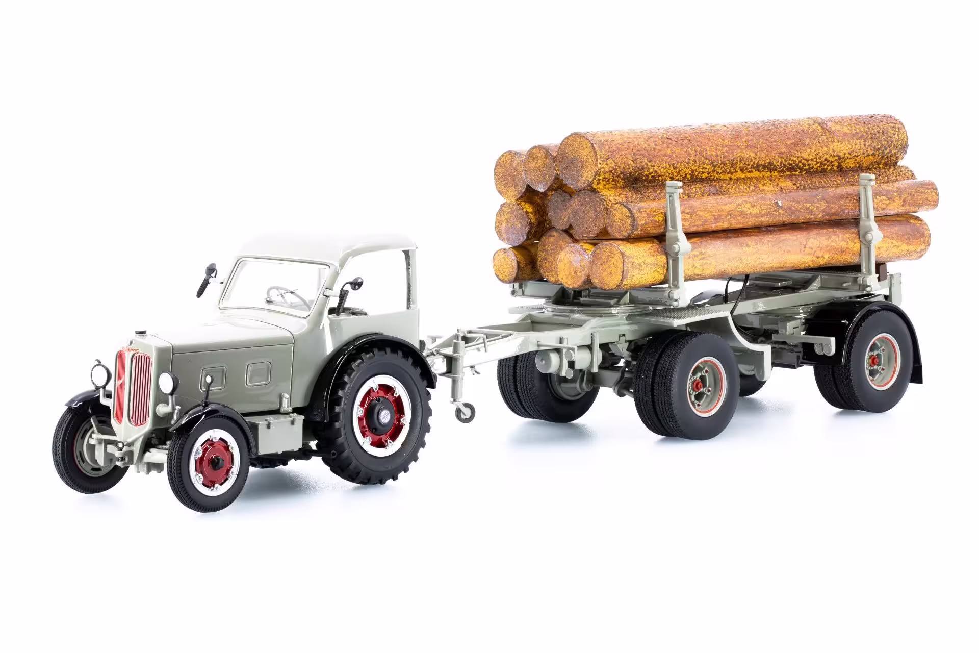 Hürlimann Industrietraktor D500 mit Langholzanhänger Modell von Ace 1:32 eilbote-onlineshop - Agrarfox