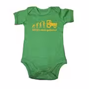 Baby-Body „Ich bin dazu geboren“ (grün) eilbote-onlineshop - Agrarfox