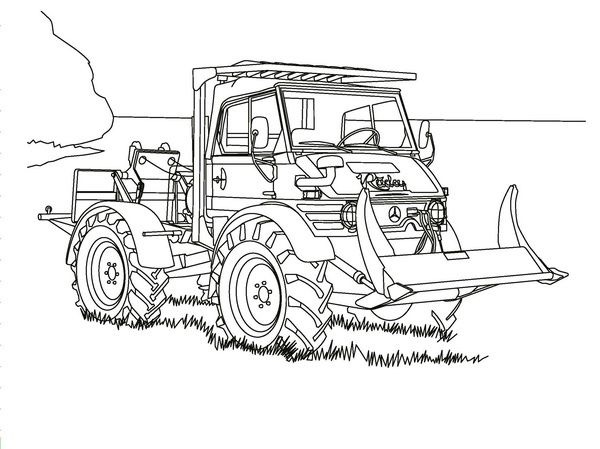 Unimog + MB-Trac Malbuch