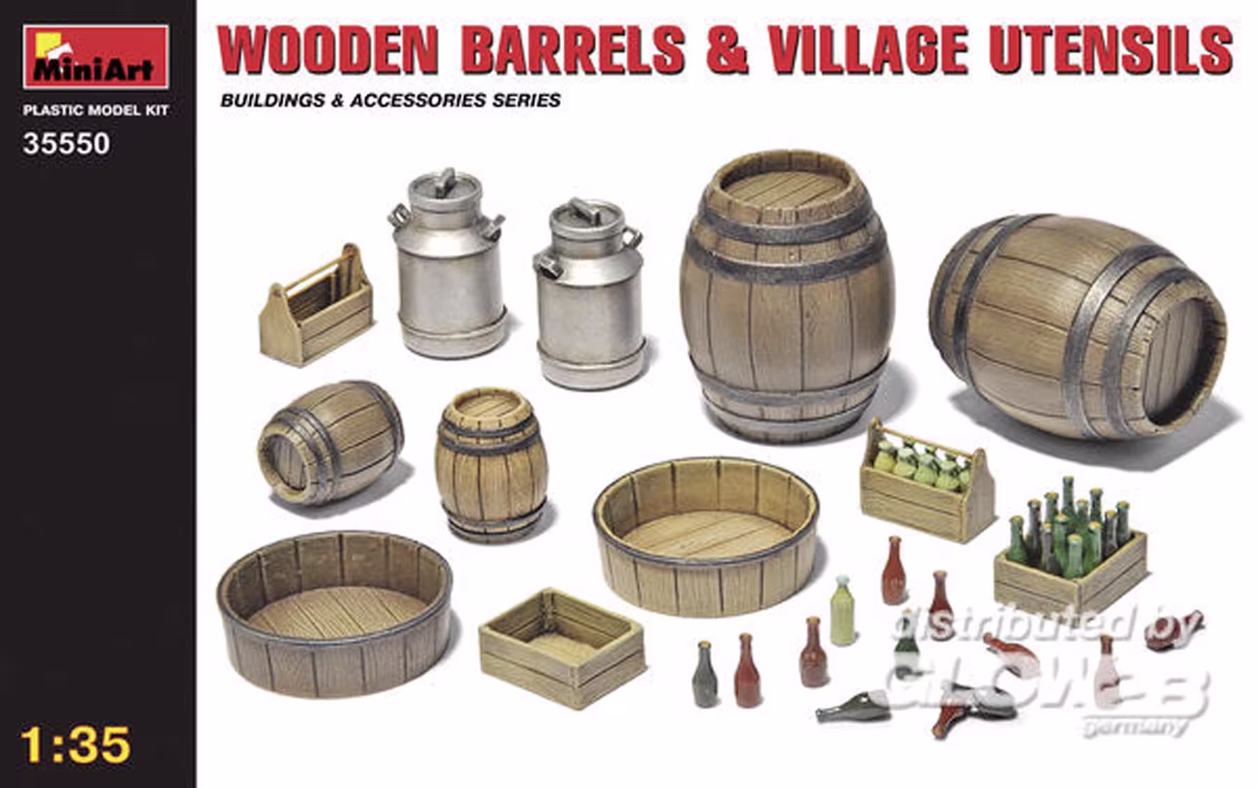 Holzfässer und Utensilien Modell von MiniArt 1:35 eilbote-onlineshop - Agrarfox