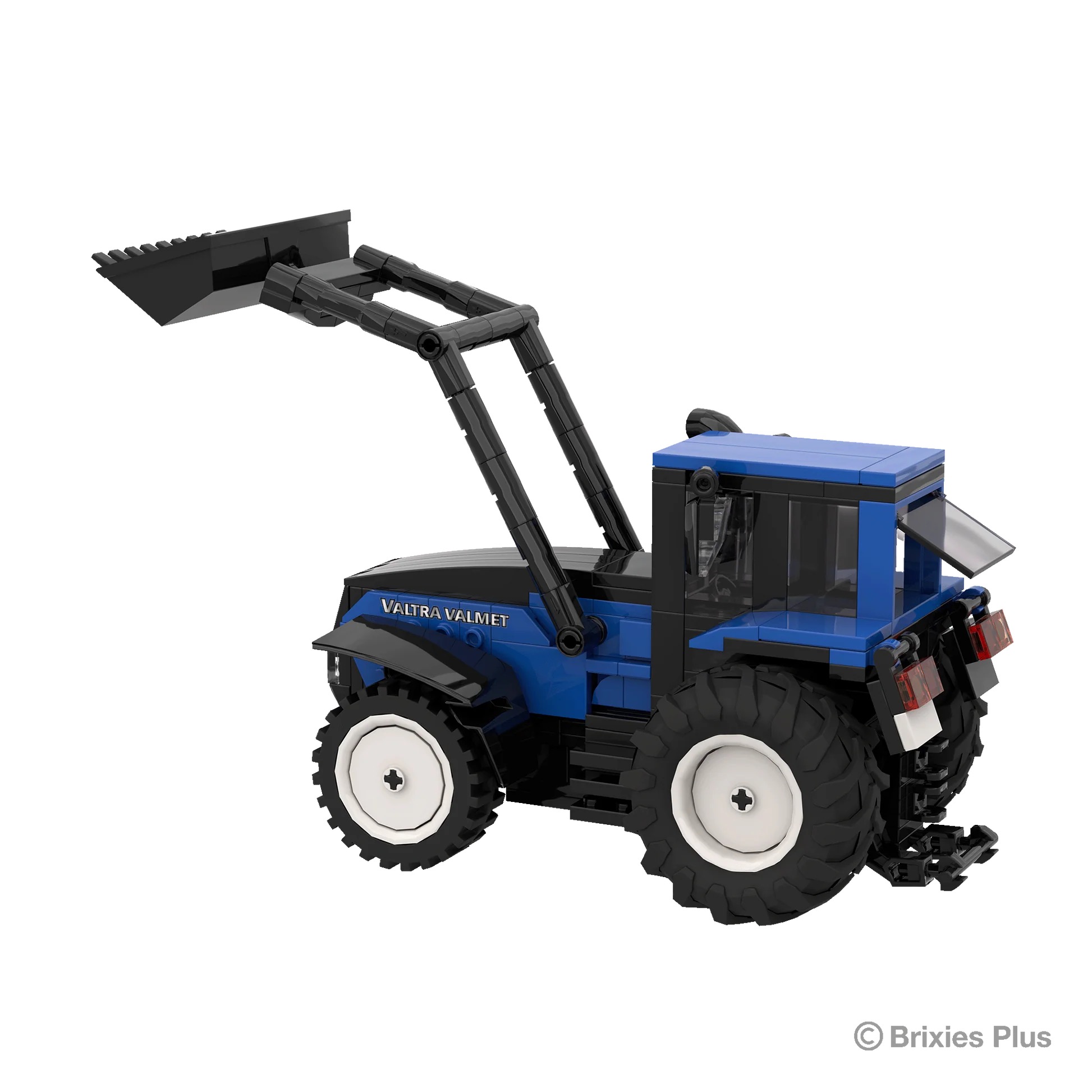 BRIXIES Plus Valtra Valmet 8400 mit Frontlader Modell von Brixies Plus 1:32