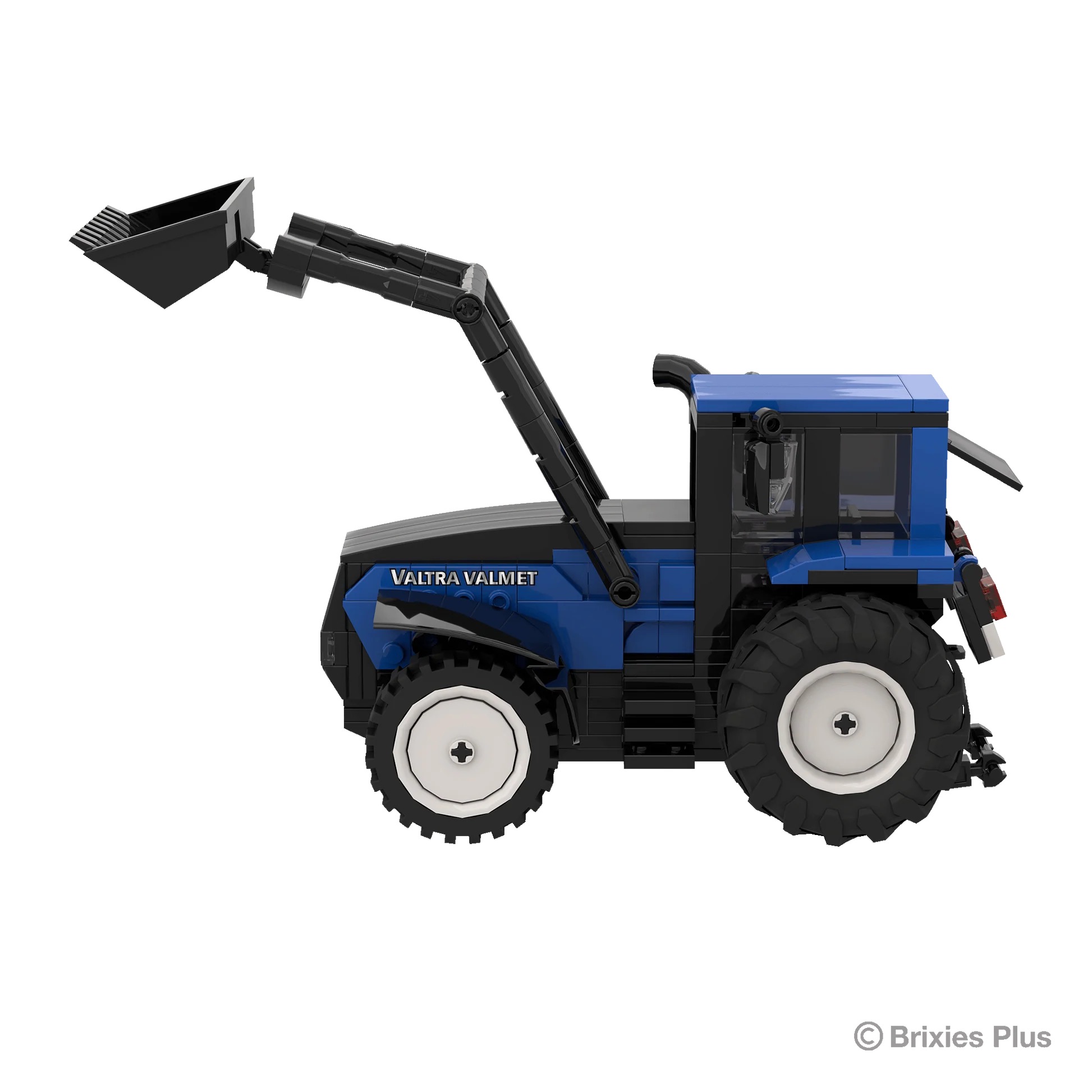 BRIXIES Plus Valtra Valmet 8400 mit Frontlader Modell von Brixies Plus 1:32