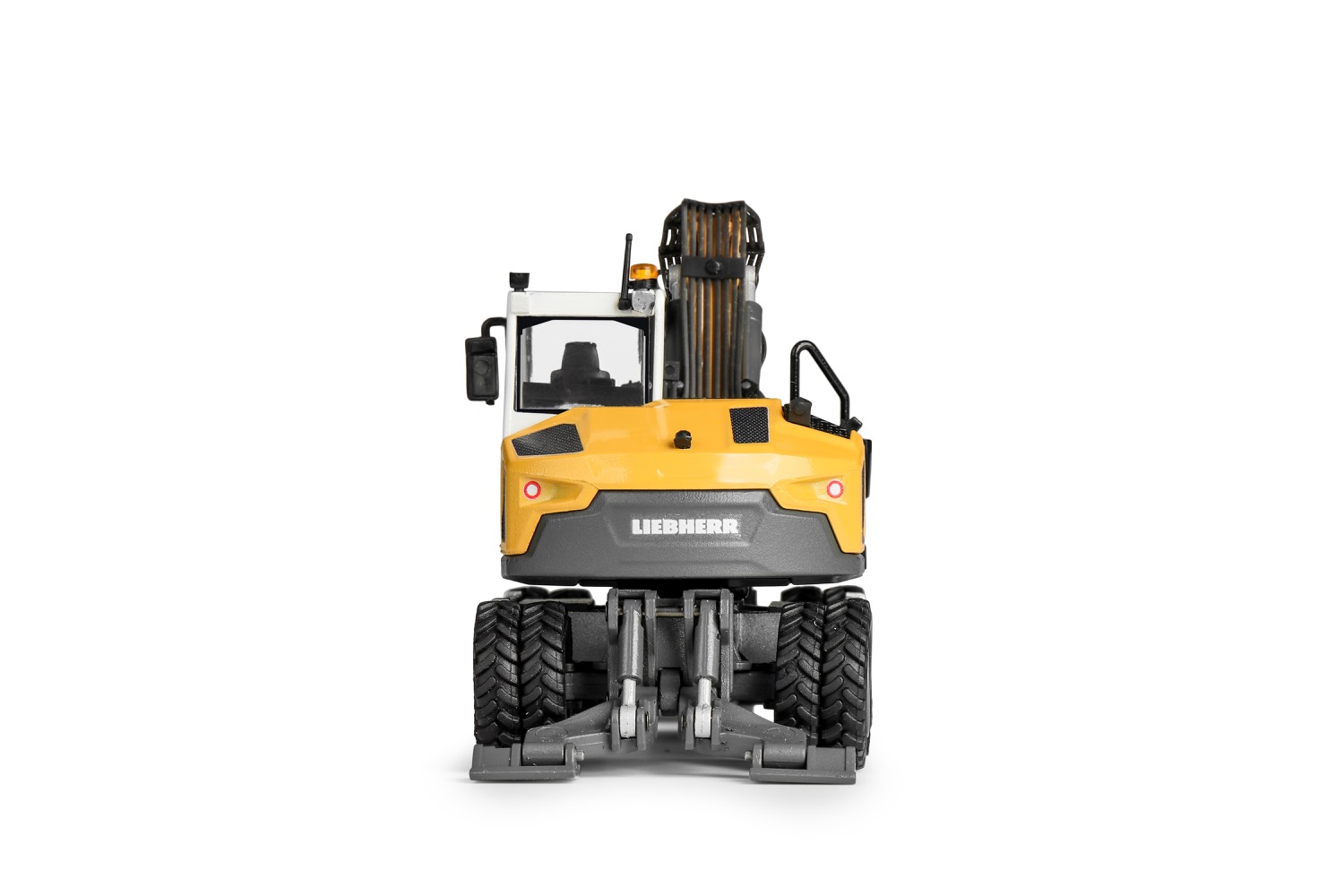 Liebherr A 909 Compact mit Schweng-und Leichtgutschaufel Modell von Conrad 1:50