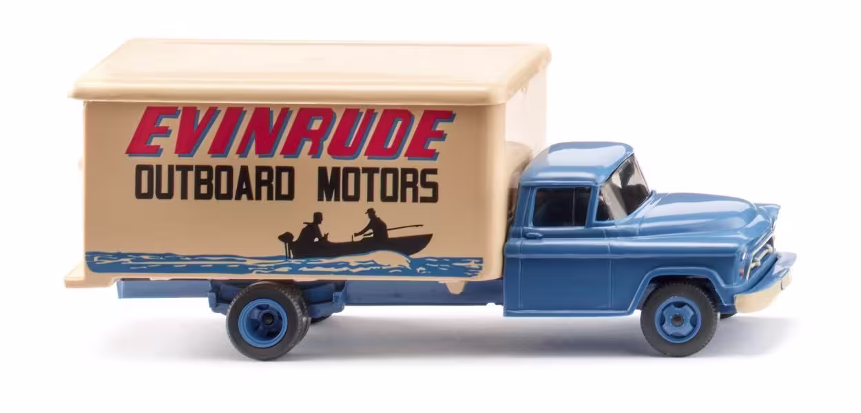 Koffer-Lkw Chevrolet Evinrude Modell von WIKING 1:87 eilbote-onlineshop - Agrarfox