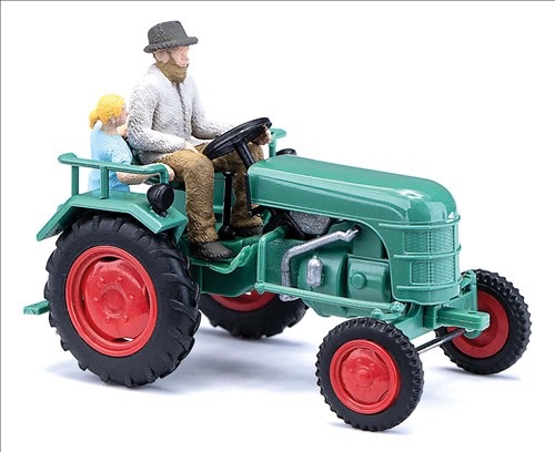 Traktor Kramer KL 11 mit Bauer und Kind Bj. 1953 Modell von Busch 1:87