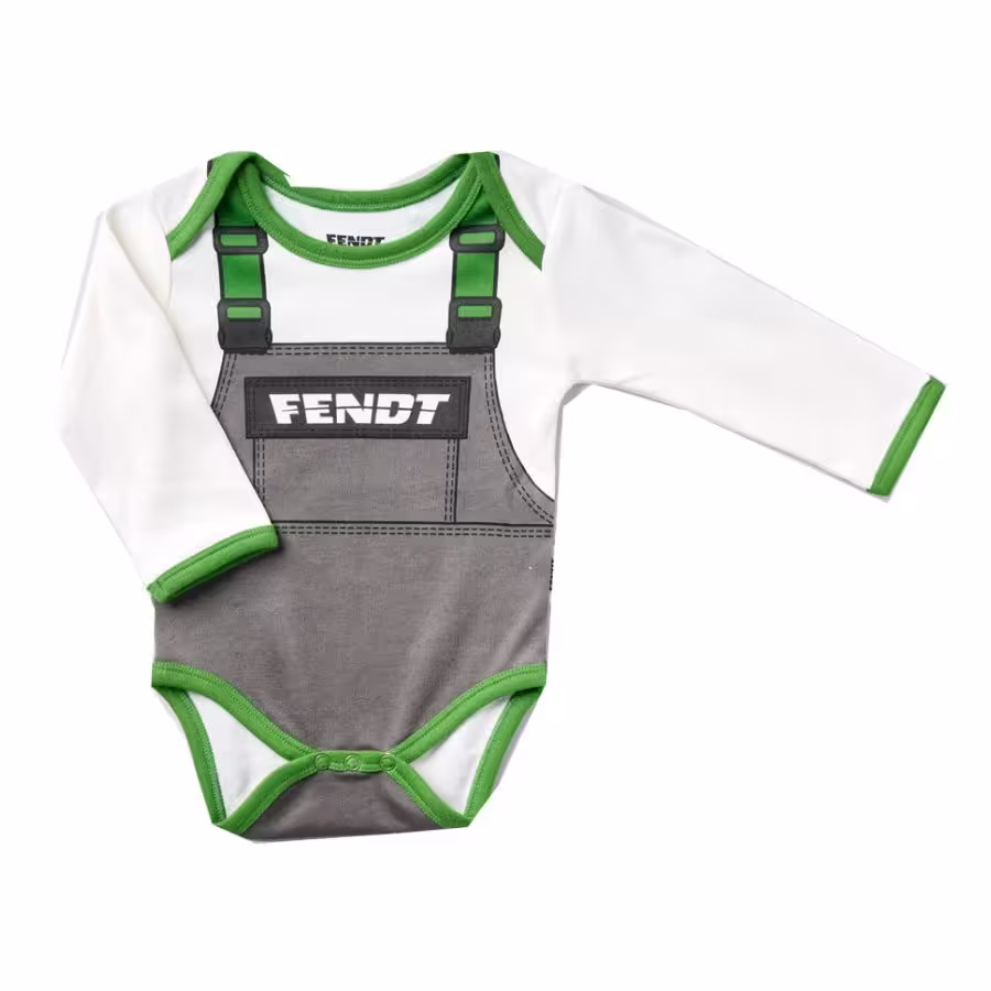 Fendt Baby-Baumwollbody – Latzhosen-Stil eilbote-onlineshop - Agrarfox