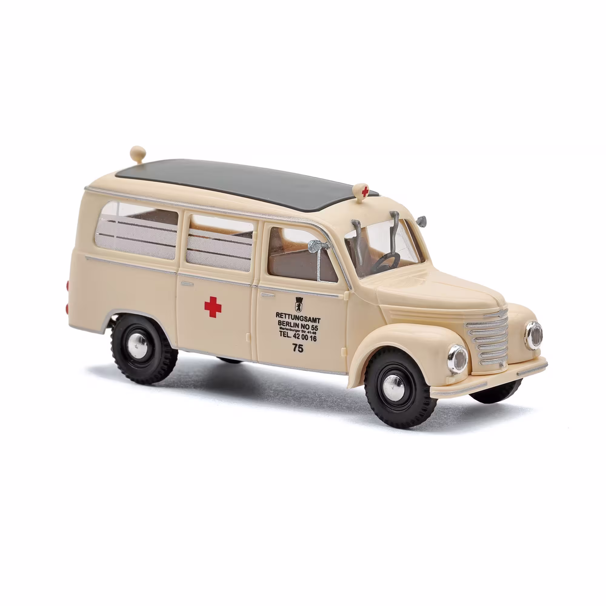 MA76362-1 Artikelname: Framo V901/2 Bus, Krankenwagen Rettungsamt Berlin Originalhersteller: Framo Modelltyp: V901-2 von Busch im Maßstab: 1:87 Hersteller-Nr: 51266