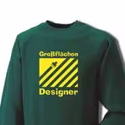 Sweatshirt „Großflächen Designer“ (grün) eilbote-onlineshop - Agrarfox