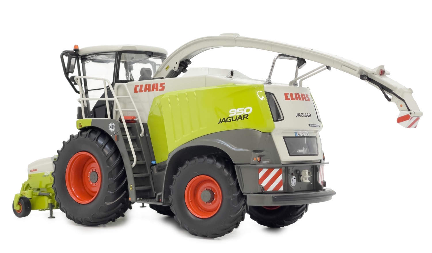 Claas Jaguar 950 Dynamic Power Facelift mit PickUp 300 Modell von MarGe Models 