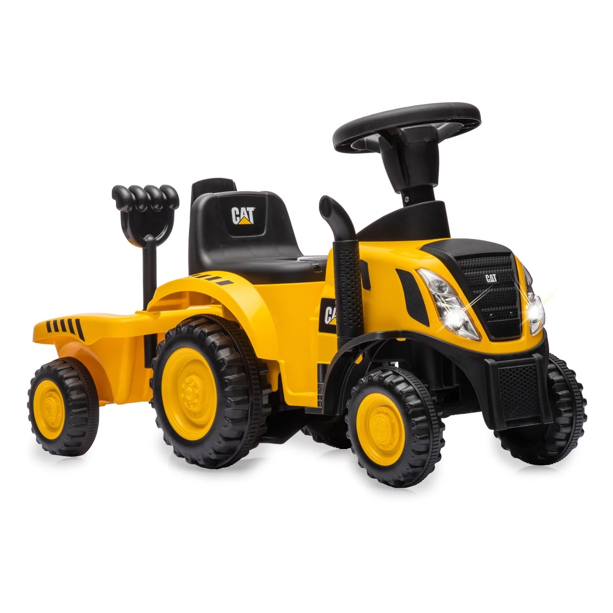 Caterpillar Traktor mit Anhänger gelb 2in1 Rutscher