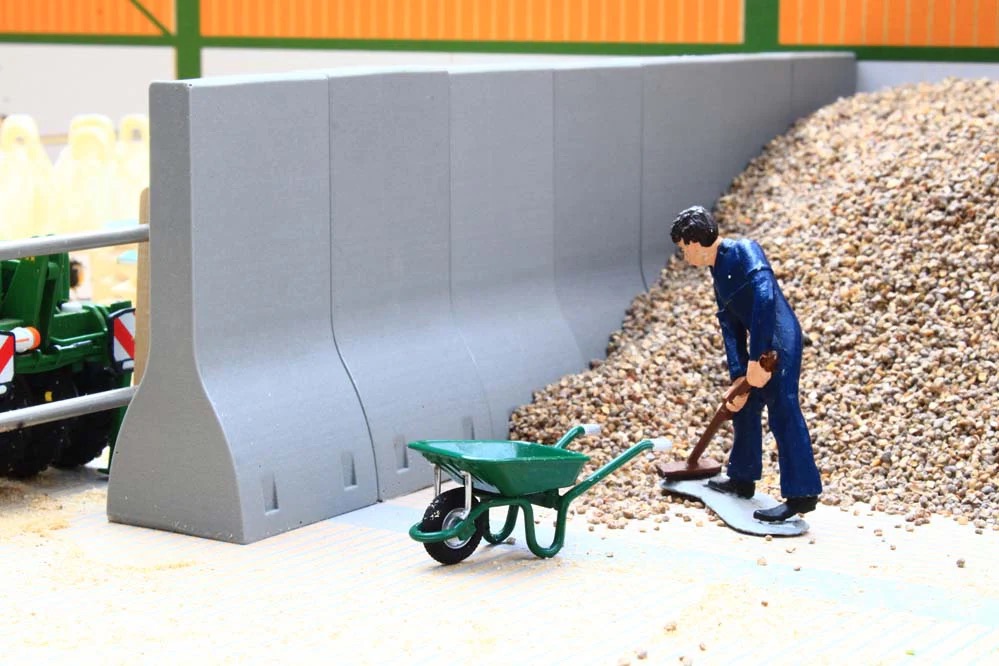 Bunkerwände aus Beton (4er-Set) Modell von Brushwood Toys 1:32