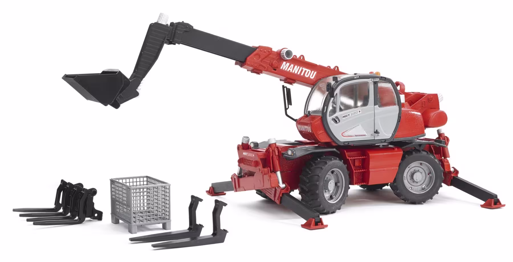 Manitou Teleskoplader MRT 2150 mit Zubehör Modell von Bruder 1:16 eilbote-onlineshop - Agrarfox