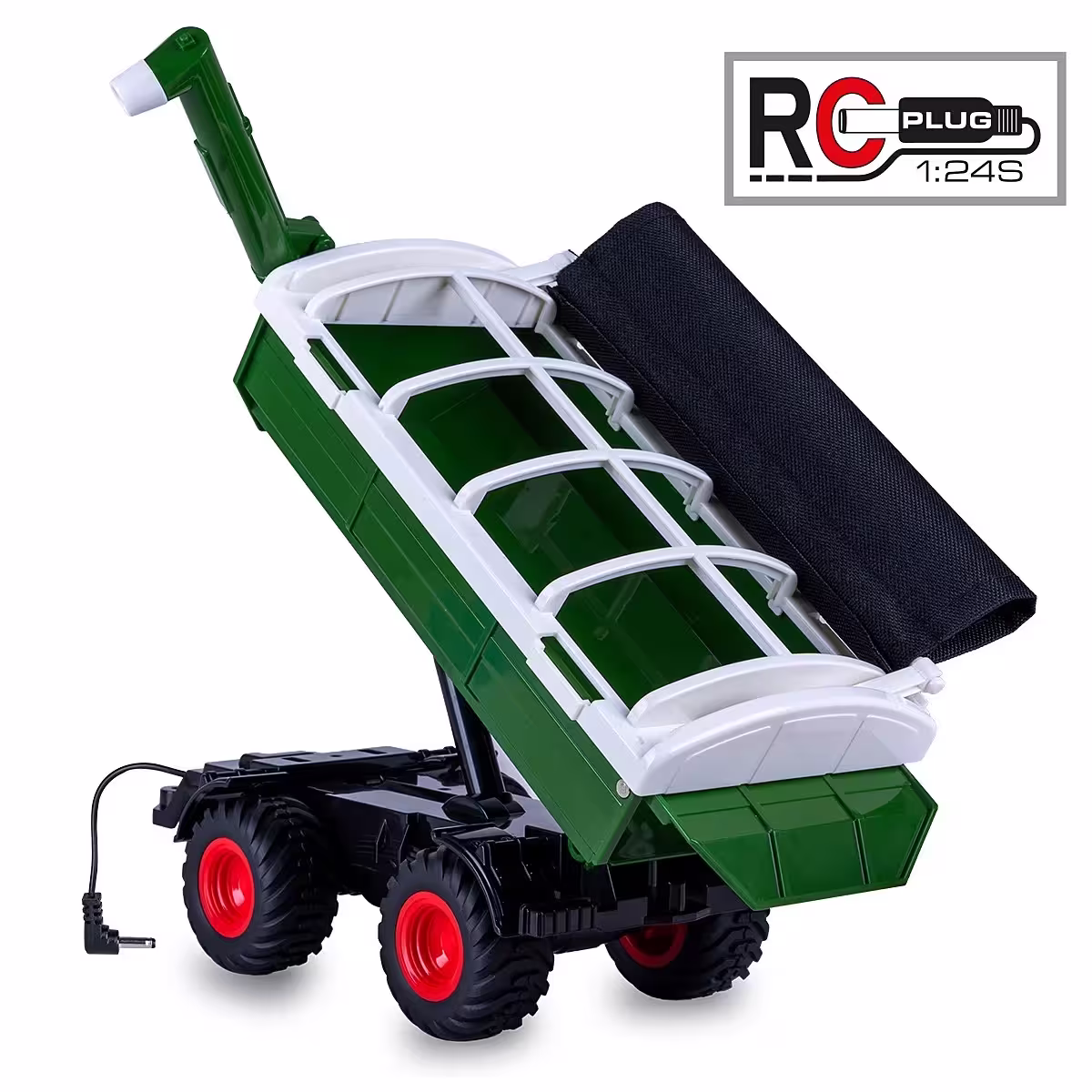 KA76147-1 Artikelname: Überladewagen grün für RC-Traktor MB-trac 1000 1:24S Originalhersteller:  von Jamara im Maßstab: 1:24 Hersteller-Nr: 423268