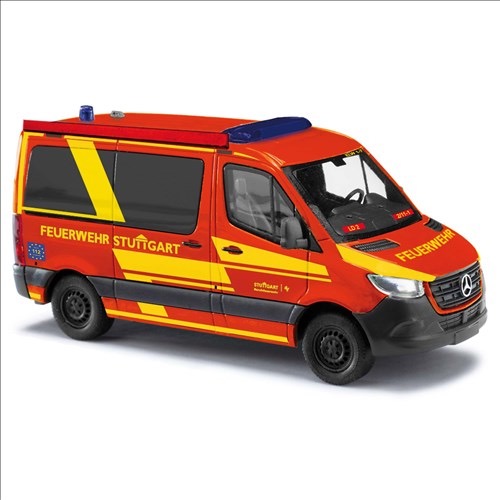 Mercedes-Benz Sprinter kurzer Radstand/Flachdach - Feuerwehr Stuttgart Modell von Busch 1:87